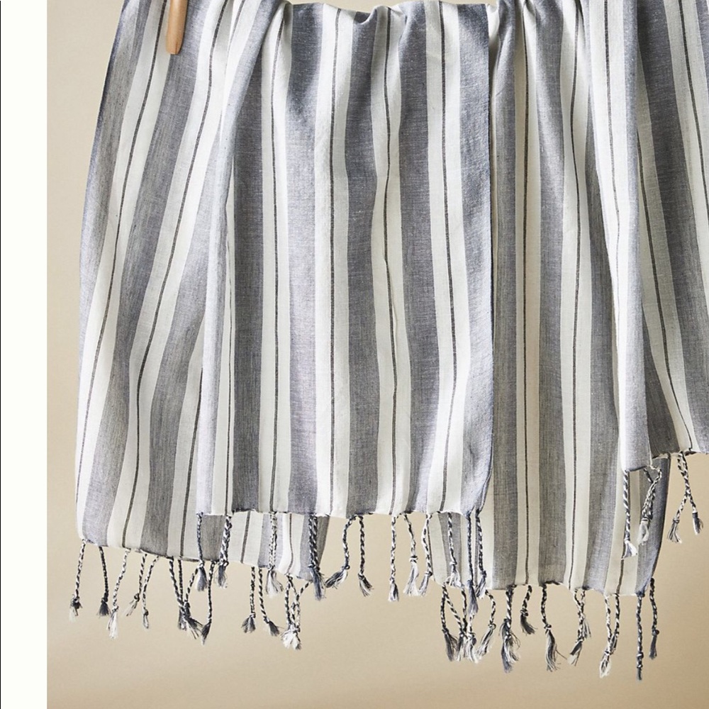 Chan Luu Fringed Kitchen Towel Dinner Napkins 100% Cotton 18 x 18 NWT Set of 4